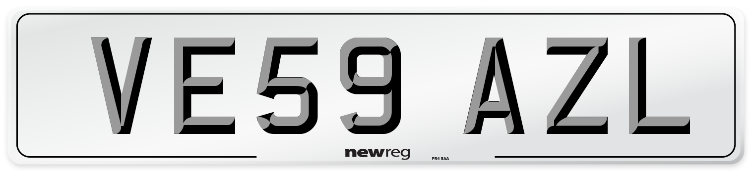 VE59 AZL Number Plate from New Reg
